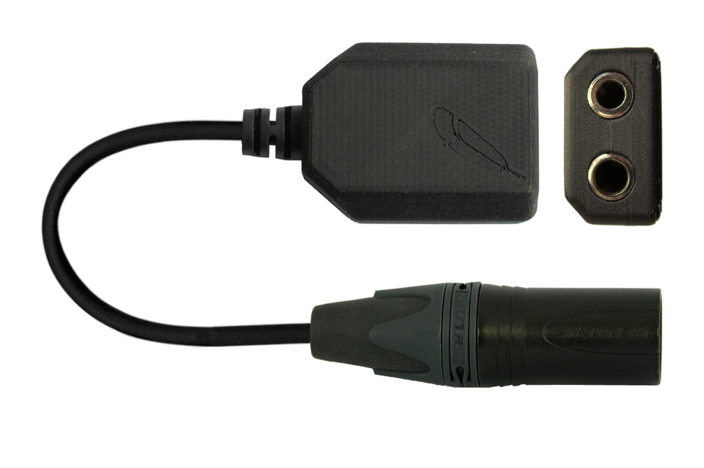 Aviation Adapters for 2-Plug Headsets