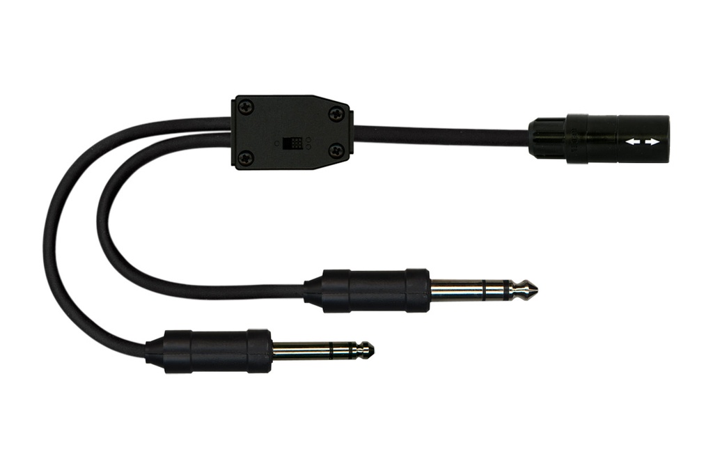 [1177] Aviation Adapters for LEMO Headsets (2-Plug)