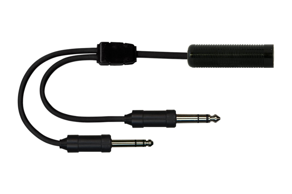 [1187] Aviation Adapters for U-174/U (US NATO) Headsets (2-Plug)
